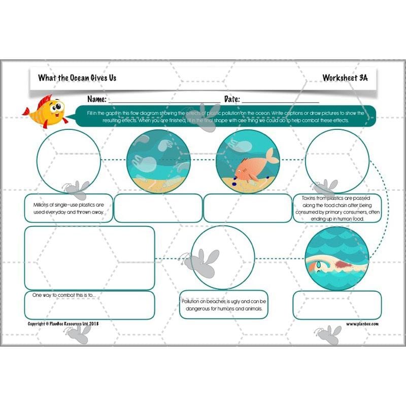 PlanBee Ocean Ecosystems KS2 ESR Lessons by PlanBee