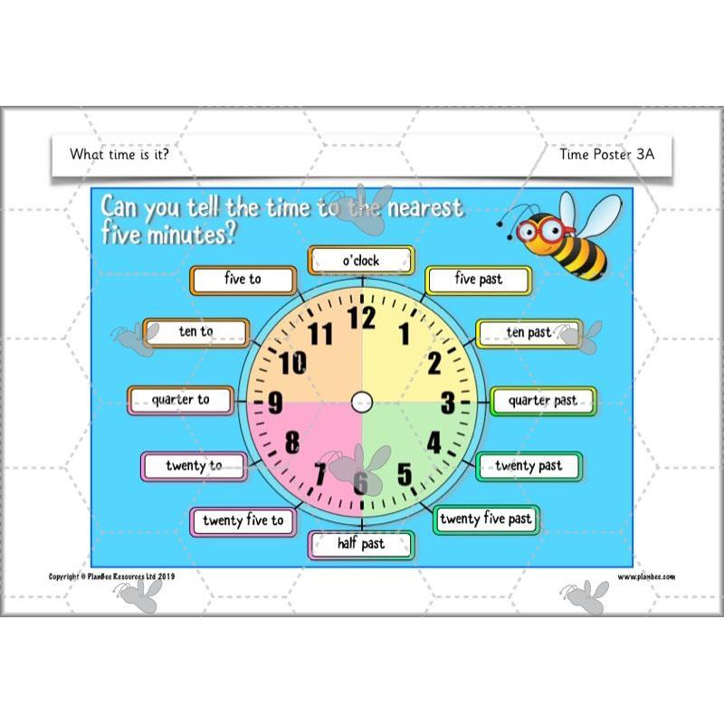 PlanBee Time Year 2 | What time is it? Maths Lessons for KS1