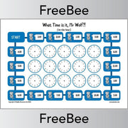 PlanBee What's the Time, Mr Wolf? FREE Board Game by PlanBee