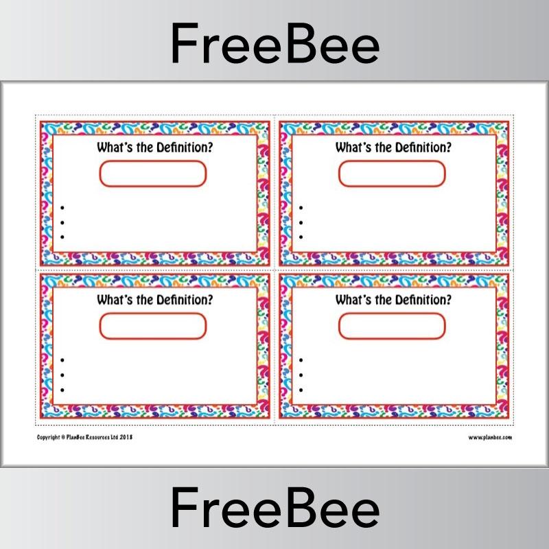 FREE Fun with Words Pack by PlanBee