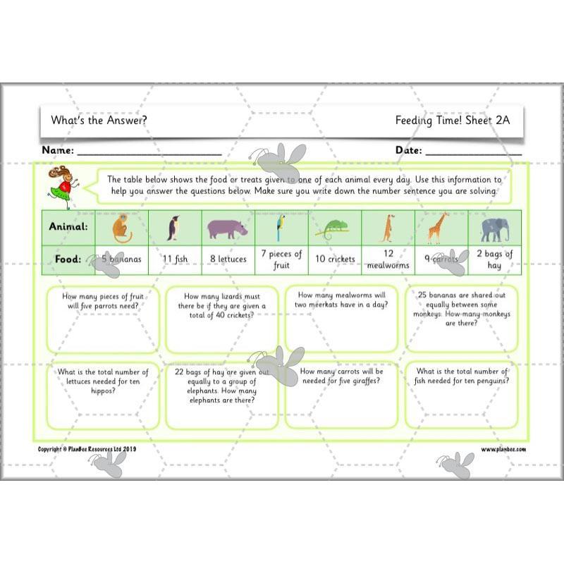 PlanBee What's the answer? Year 2 word problems | PlanBee