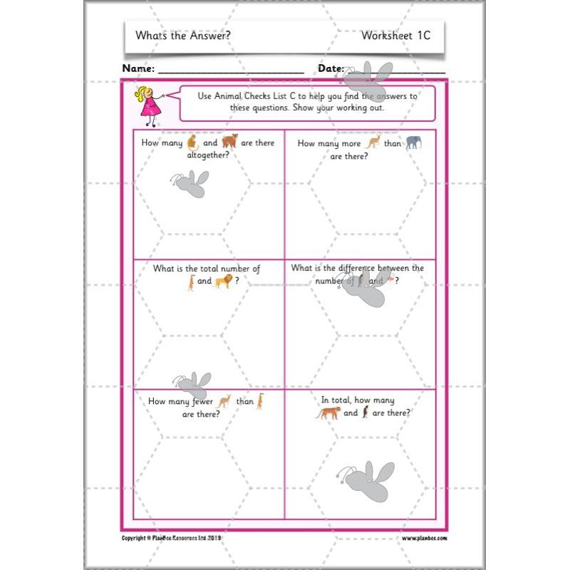 PlanBee What's the answer? Year 2 word problems | PlanBee