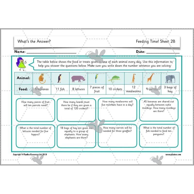 PlanBee What's the answer? Year 2 word problems | PlanBee