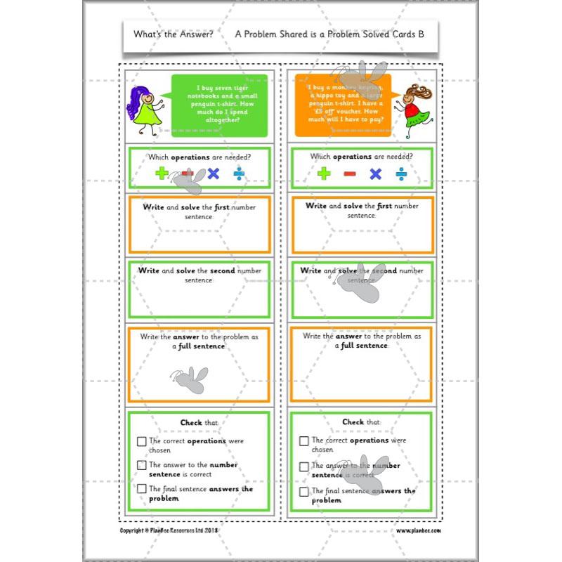 PlanBee What's the answer? Year 2 word problems | PlanBee