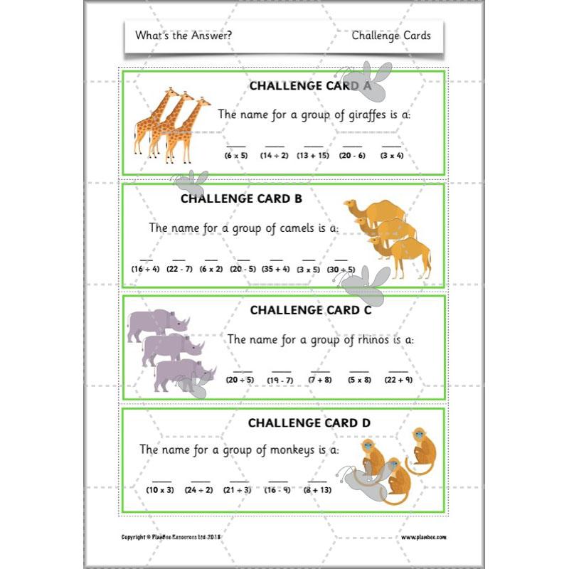 PlanBee What's the answer? Year 2 word problems | PlanBee