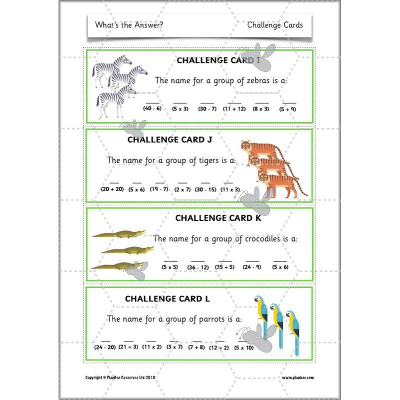 PlanBee What's the answer? Year 2 word problems | PlanBee