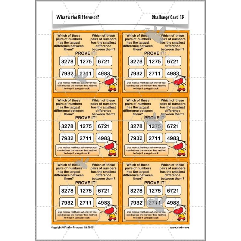 PlanBee What's the Difference? - Year 5 Maths Plans - Addition and Subtraction