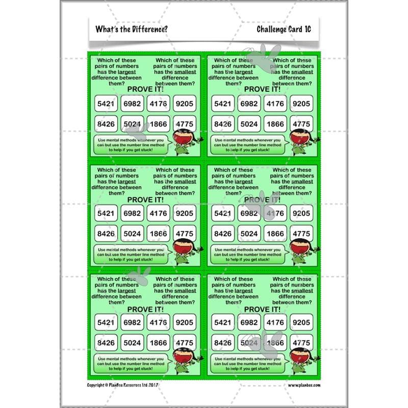 PlanBee What's the Difference? - Year 5 Maths Plans - Addition and Subtraction