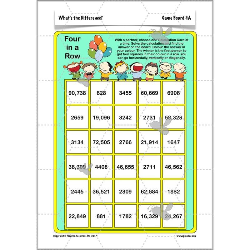 PlanBee What's the Difference? - Year 5 Maths Plans - Addition and Subtraction