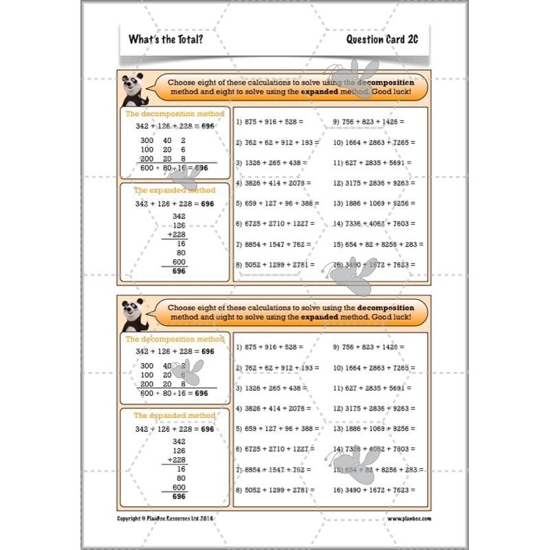 PlanBee What's the Total? - Year 5 Maths Planning - Addition and Subtraction