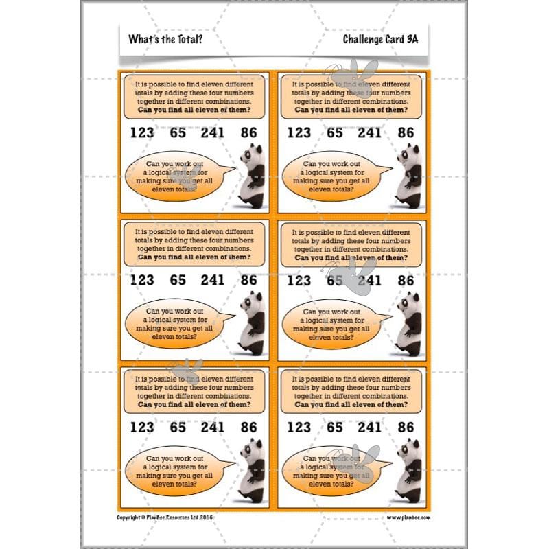 PlanBee What's the Total? - Year 5 Maths Planning - Addition and Subtraction