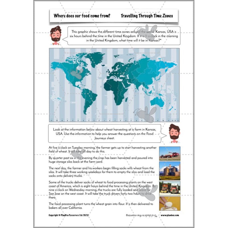 PlanBee Where Does Our Food Come From? KS2 Geography pack by PlanBee