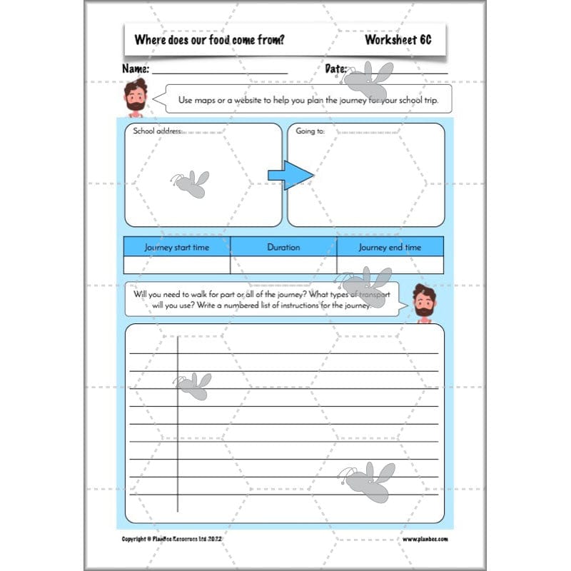 PlanBee Where Does Our Food Come From? KS2 Geography pack by PlanBee