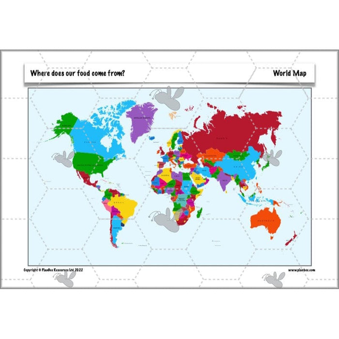 PlanBee Where Does Our Food Come From? KS2 Geography pack by PlanBee