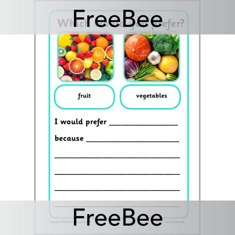 PlanBee KS1 Writing Prompts | Which Would You Prefer?