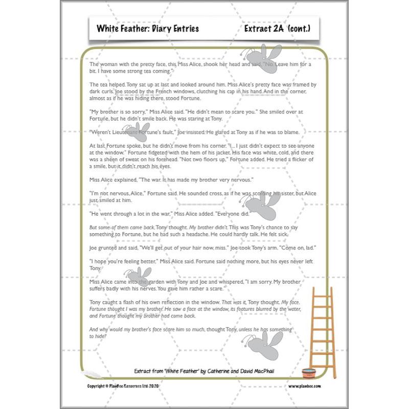 WW1 White Feather Diary Entries KS2 English Pack by PlanBee