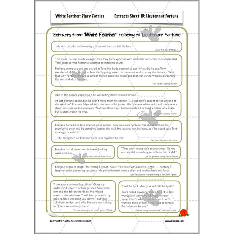 PlanBee White Feather Diary Entries KS2 English Planning Pack 