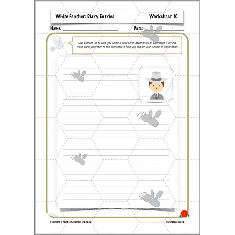 PlanBee White Feather Diary Entries KS2 English Planning Pack 