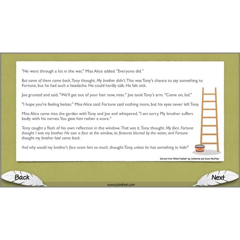 PlanBee White Feather Diary Entries KS2 English Planning Pack 