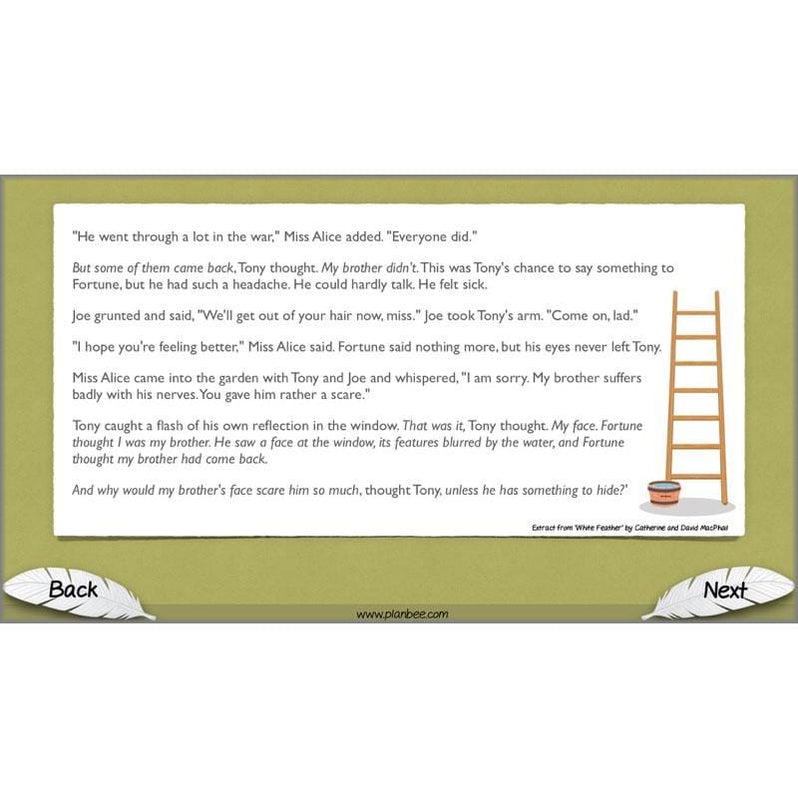 WW1 White Feather Diary Entries KS2 English Pack by PlanBee