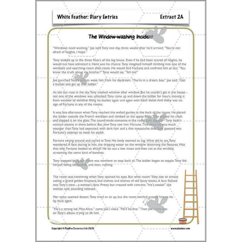 PlanBee White Feather Diary Entries KS2 English Planning Pack 