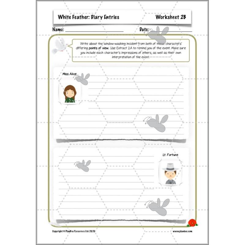 PlanBee White Feather Diary Entries KS2 English Planning Pack 