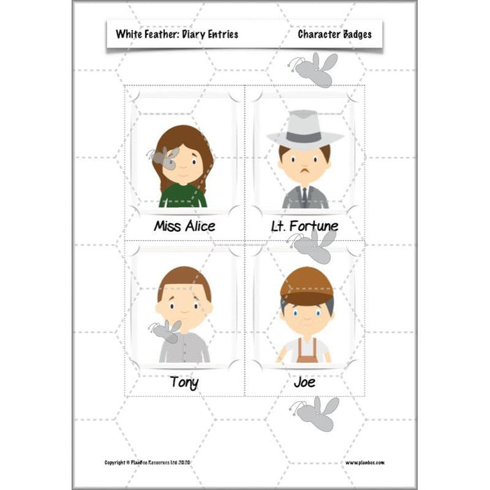 PlanBee White Feather Diary Entries KS2 English Planning Pack 