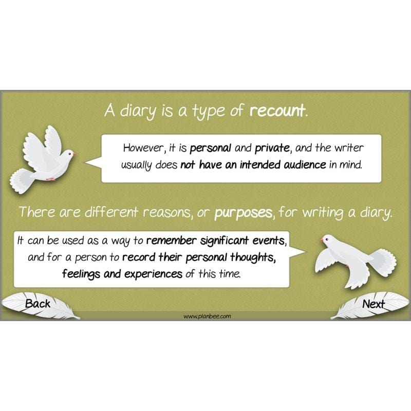 PlanBee White Feather Diary Entries KS2 English Planning Pack 