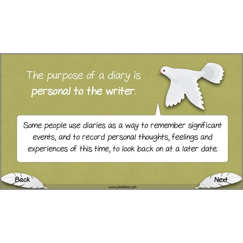 PlanBee White Feather Diary Entries KS2 English Planning Pack 