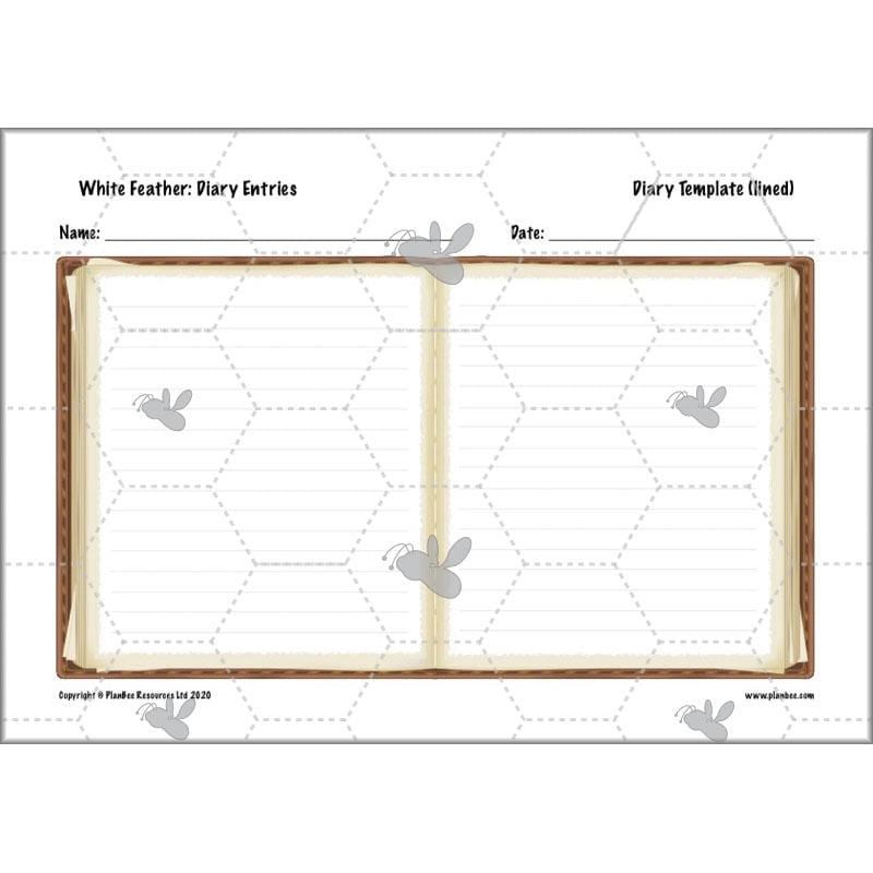 PlanBee White Feather Diary Entries KS2 English Planning Pack 