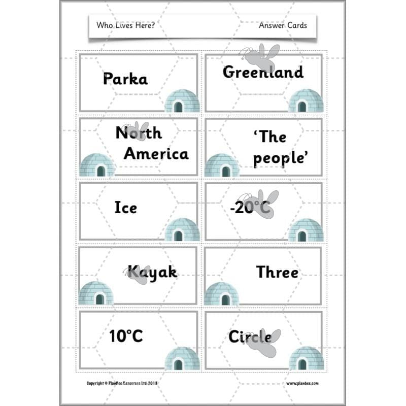 PlanBee Who Lives Here? Geography scheme of work for KS1 Year 1 & Year 2