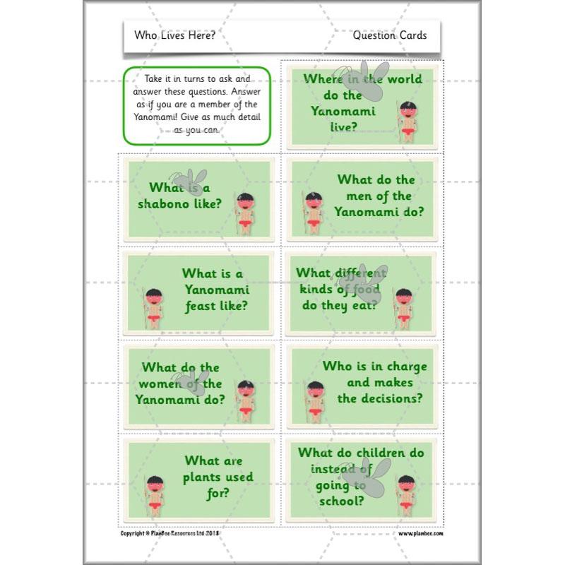 PlanBee Who Lives Here? Geography scheme of work for KS1 Year 1 & Year 2