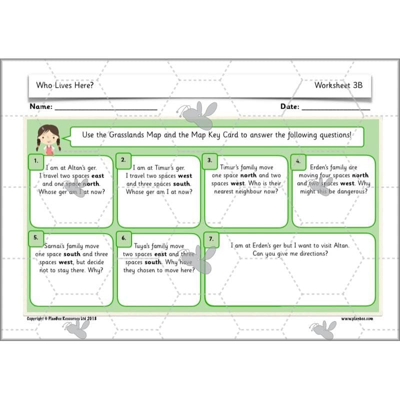 PlanBee Who Lives Here? Geography scheme of work for KS1 Year 1 & Year 2