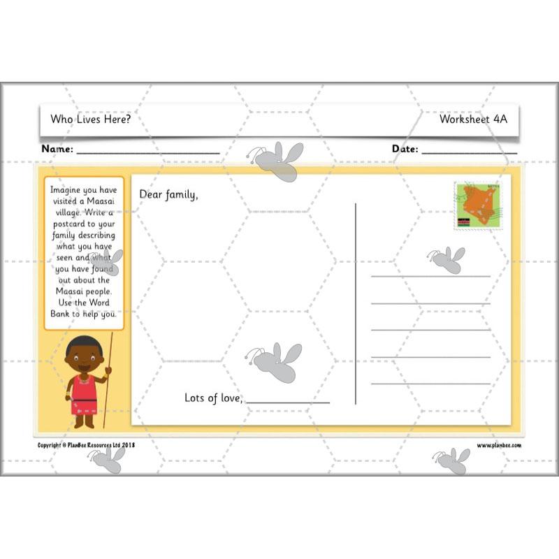 PlanBee Who Lives Here? Geography scheme of work for KS1 Year 1 & Year 2
