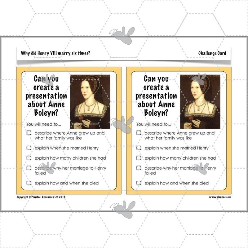 PlanBee Henry VIII KS2 History Lesson Plan Pack for Year 3 & Year 4