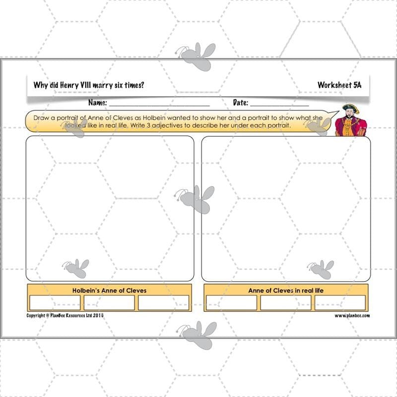 PlanBee Henry VIII KS2 History Lesson Plan Pack for Year 3 & Year 4