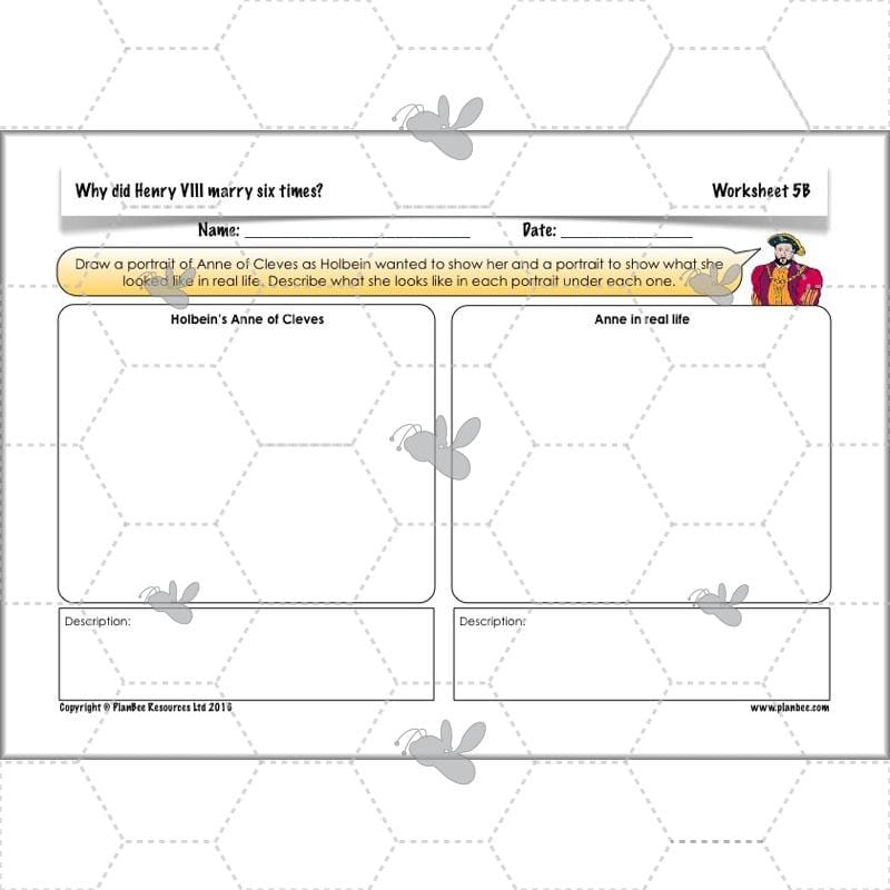 PlanBee Henry VIII KS2 History Lesson Plan Pack for Year 3 & Year 4