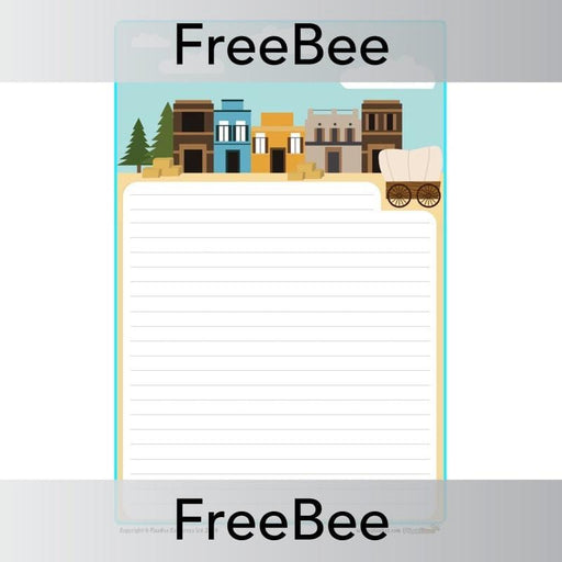 PlanBee Wild West Writing Frame | PlanBee FreeBees