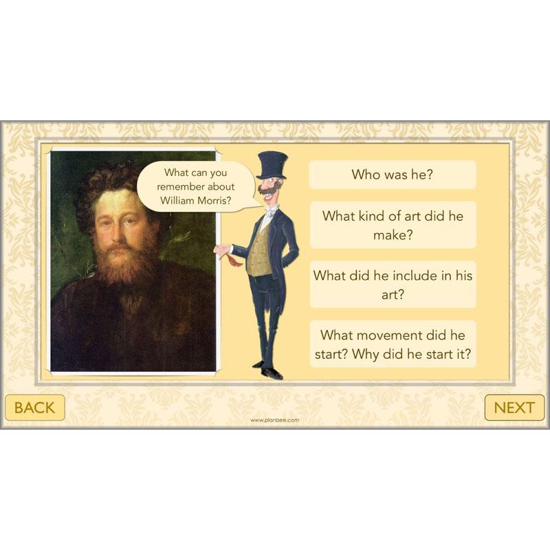 PlanBee William Morris KS2 Art Lesson Plan Packs for Year 3 & Year 4