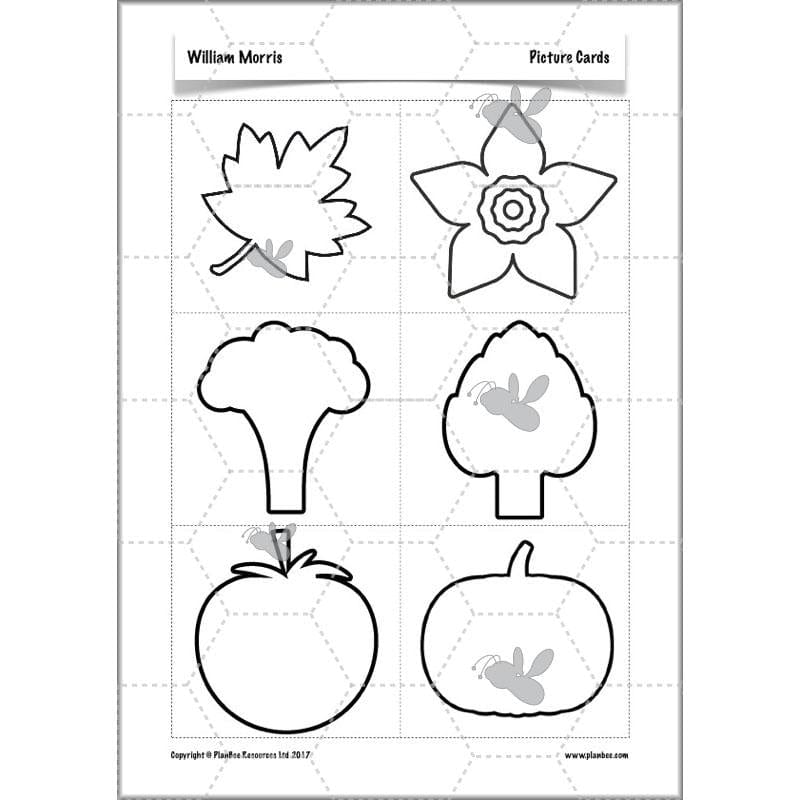 PlanBee William Morris KS2 Art Lesson Plan Packs for Year 3 & Year 4