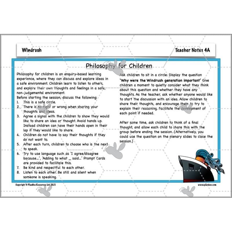 PlanBee Windrush KS2 History Lessons and Activities by PlanBee