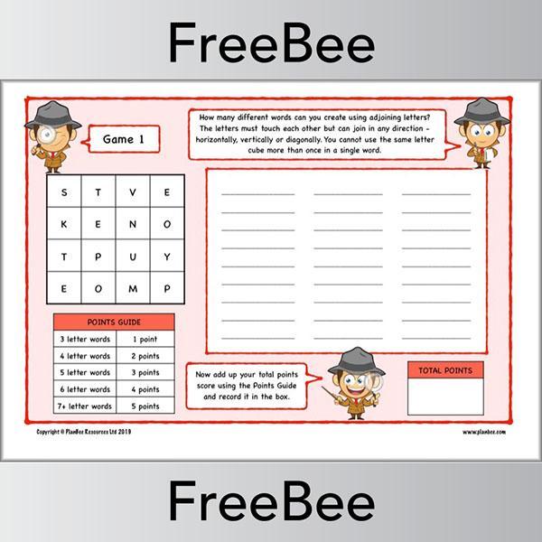PlanBee Word Puzzles for Kids
