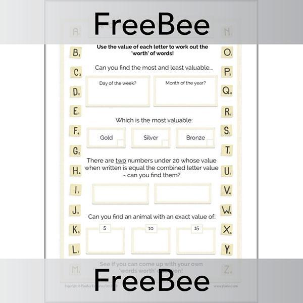 FREE Fun with Words Pack by PlanBee