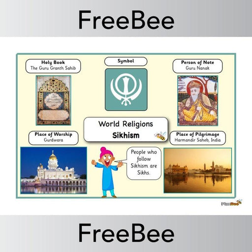 PlanBee World Religions: Sikhism Word Bank | PlanBee FreeBees