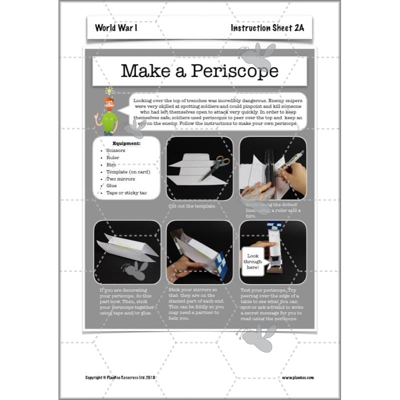 PlanBee World War One: KS2 History lessons, activities and resources