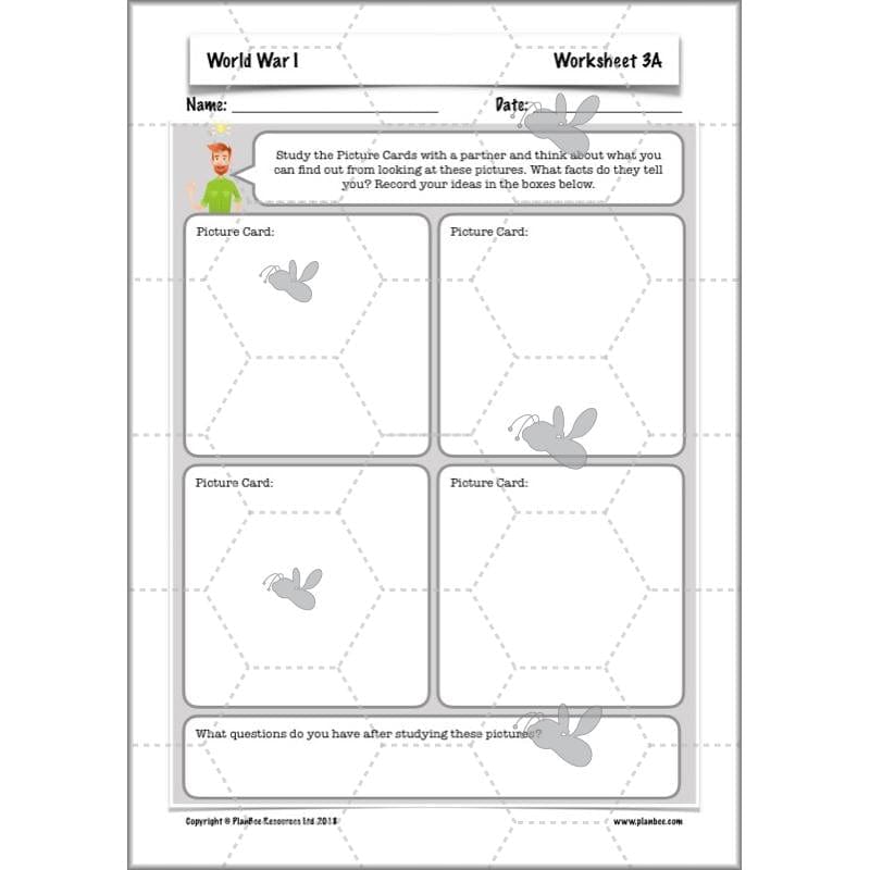 PlanBee World War One: KS2 History lessons, activities and resources