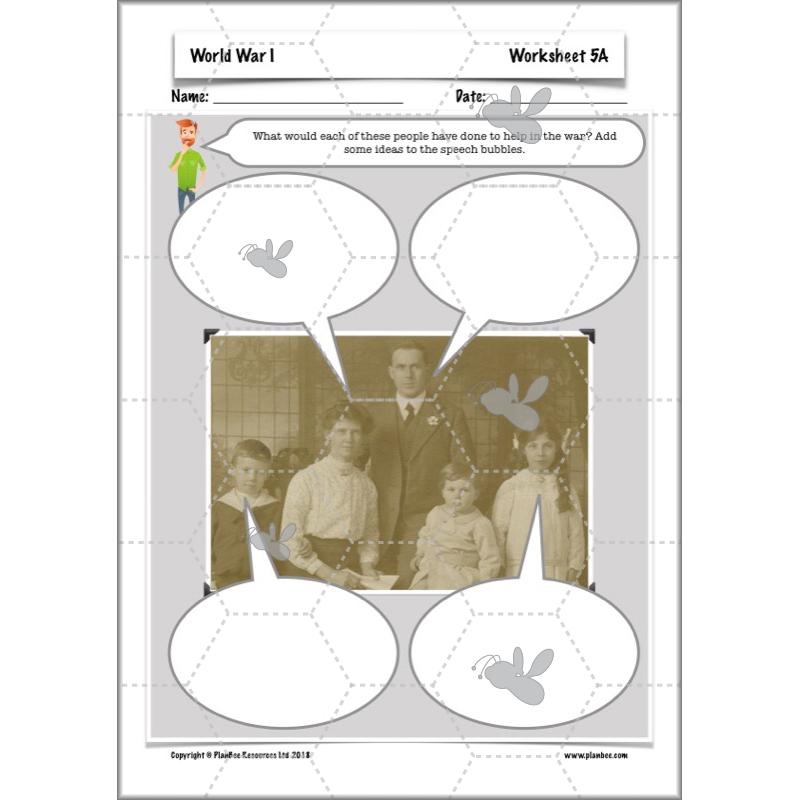PlanBee World War One: KS2 History lessons, activities and resources