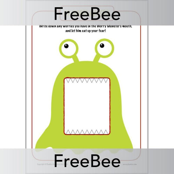 FREE Worry Monster Template Activity Sheets by PlanBee