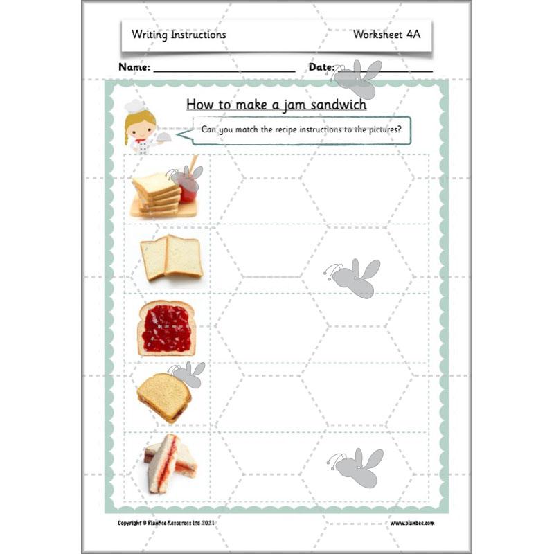 PlanBee Writing Instructions Year 1 English lessons and activities by PlanBee