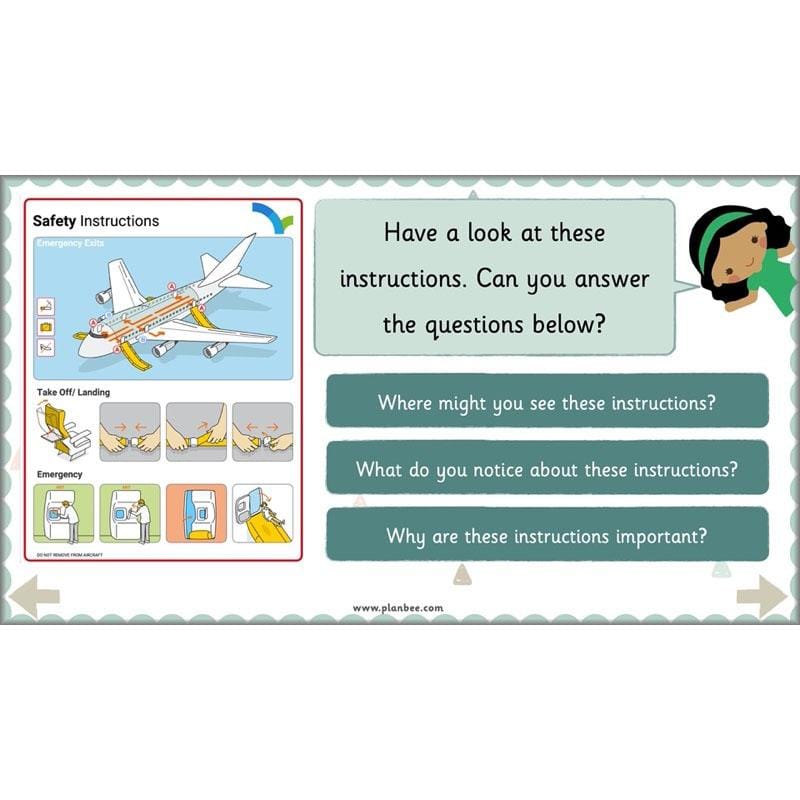 PlanBee Writing Instructions Year 1 English lessons and activities by PlanBee